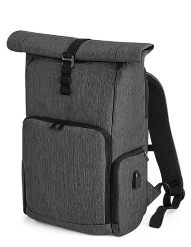 Q-QD995-Q-Tech Charge Roll-Top Backpack